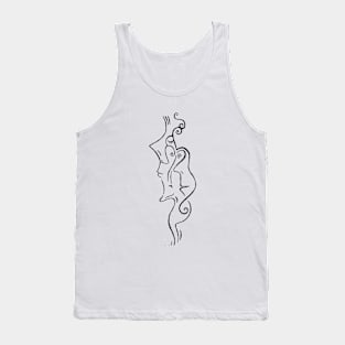 doodleflowlong1 Tank Top